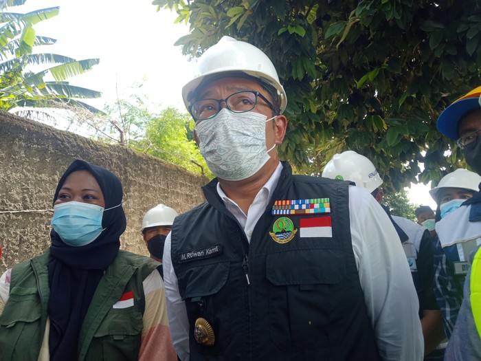 Gubernur Jawa Barat, Ridwan Kamil, di Depok Jabar, 18 Desember 2021. (Nahda Rizky Utama/detikcom)