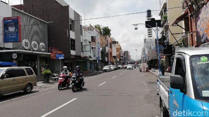 Kawasan Jalan Gatot Subroto, Solo, yang akan disulap seperti Malioboro, Sabtu (18/12/2021).