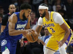 Hasil NBA: Anthony Davis Cedera, Lakers Ditekuk Timberwolves