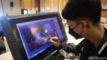 SMK RUS sudah menghasilkan 5 film animasi. Beberapa sampai menembus festival film internasional (Foto: Dian Utoro Aji/detikcom)