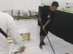 40 Aquarium untuk Kontes Ikan di Mal Surabaya Pecah, Begini Kondisinya