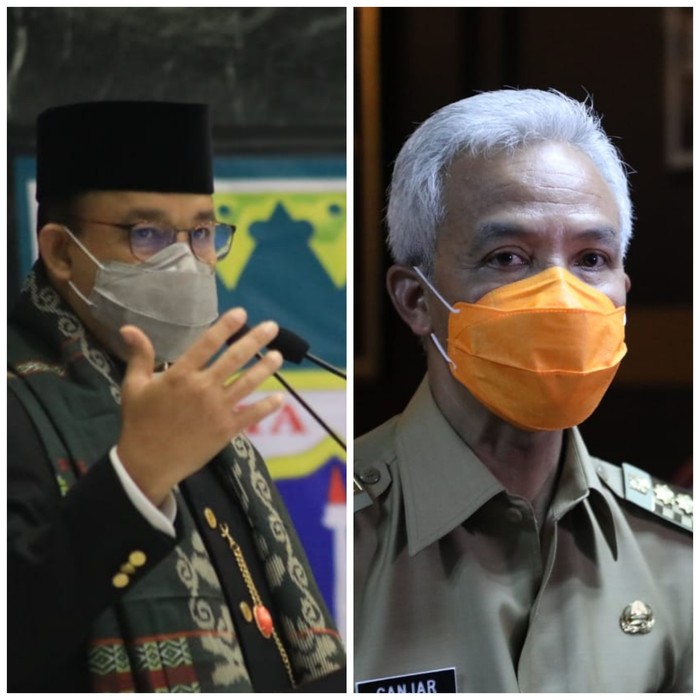 Anies Baswedan dan Ganjar Pranowo