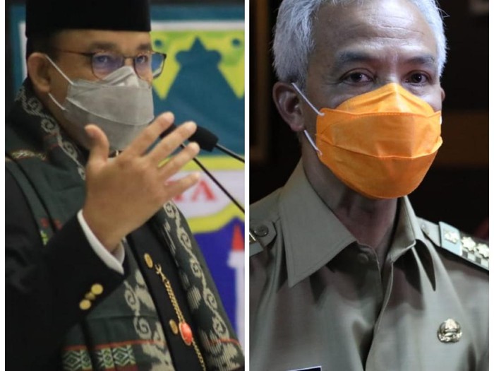 Anies Baswedan dan Ganjar Pranowo