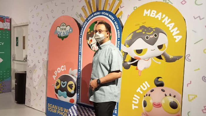 Anies saat mengunjungi acara Pop Art Jakarta, SCBD. (Foto: Anggi/detikcom)