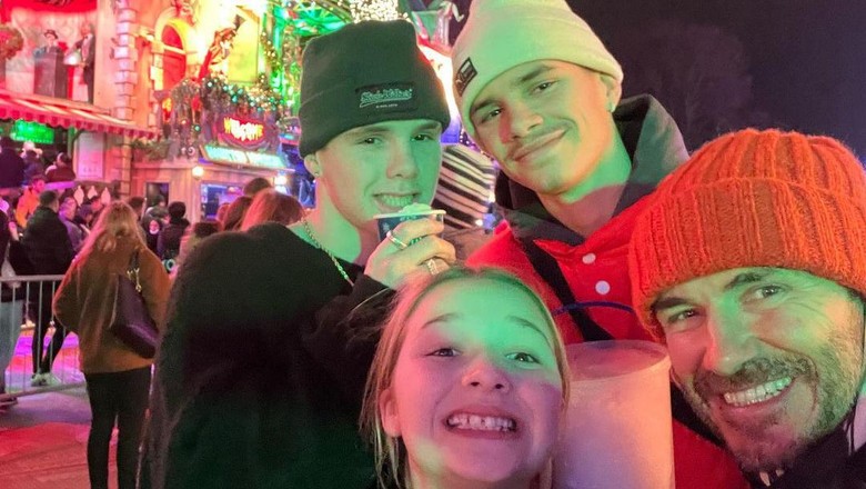 David Beckham di Winter Wonderland David Beckham di Winter Wonderland