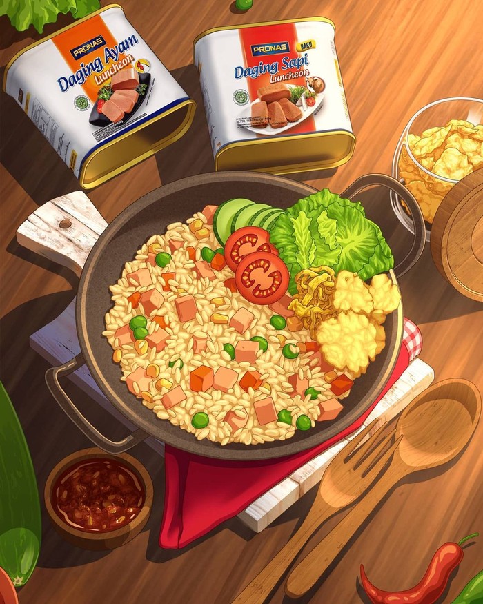 Keren! Begini Tampilan Makanan Indonesia Dalam Gambar Animasi Keren! Begini Tampilan Makanan Indonesia Dalam Gambar Animasi