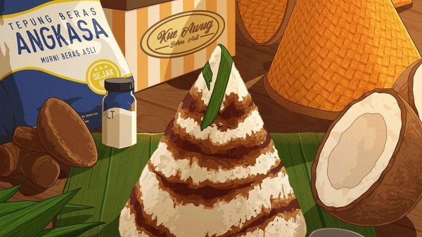 Keren! Begini Tampilan Makanan Indonesia Dalam Gambar Animasi