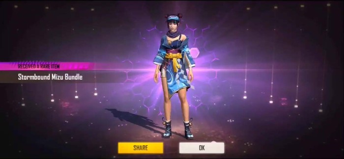 Koleksi Bundle Stormbound Mizu di Event Faded Wheel Free Fire