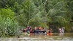 Malaysia Dikepung Banjir, Ribuan Warga Mengungsi