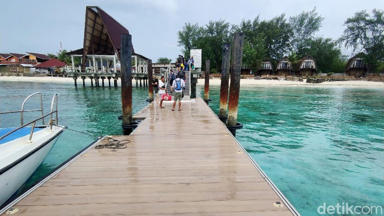 Pantai di Gili Meno Pantai di Gili Meno, Lombok, NTB