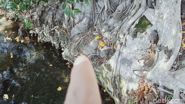 Telaga hulu Sungai Gondang, Klaten. Tempat sering muncul lele tinggal tulang.