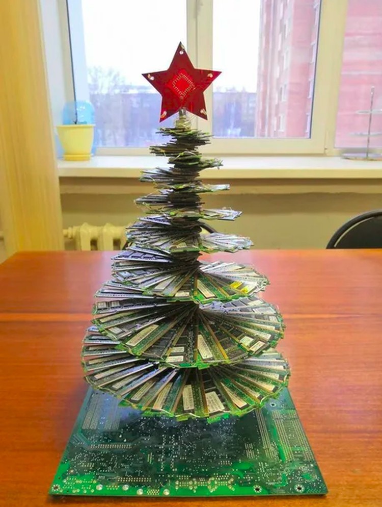 fotoinet pohon natal kreatif
