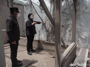 Puan Datang ke Lokasi Terdampak Erupsi Semeru, Relawan Dapat Kartu BPJS