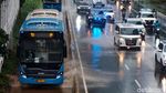 Jakarta Hujan, Jalur TransJakarta Dekat Halte Dukuh Atas Tergenang