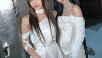 Karina mengunggah foto kebersamaannya dengan Yeji melalui Dear U. Bubble. Foto: (dok. Dear U Bubble)