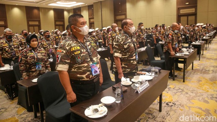 Mahfud MD secara resmi membuka Musyarawah Nasional (Munas) Forum Komunikasi Putra Putri Purnawirawan TNI/Polri (FKPPI).