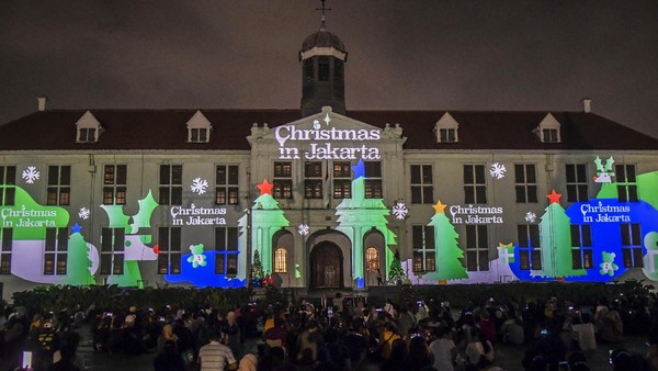 Potret Suasana Christmas in Jakarta di Kota Tua
