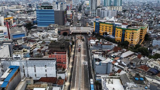 Penampakan dari Atas Proyek MRT Rute Glodok-Kota