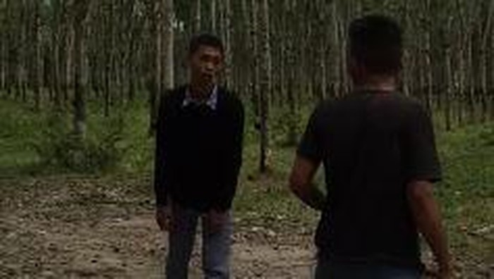 Screenshot video viral duel pelajar di Asahan (dok. Istimewa)
