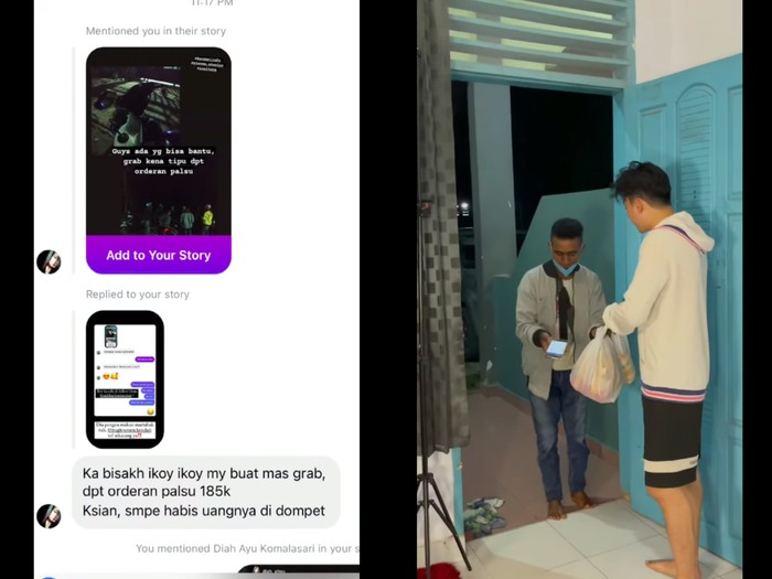 Selebgram bantu driver ojol kena orderan fiktif