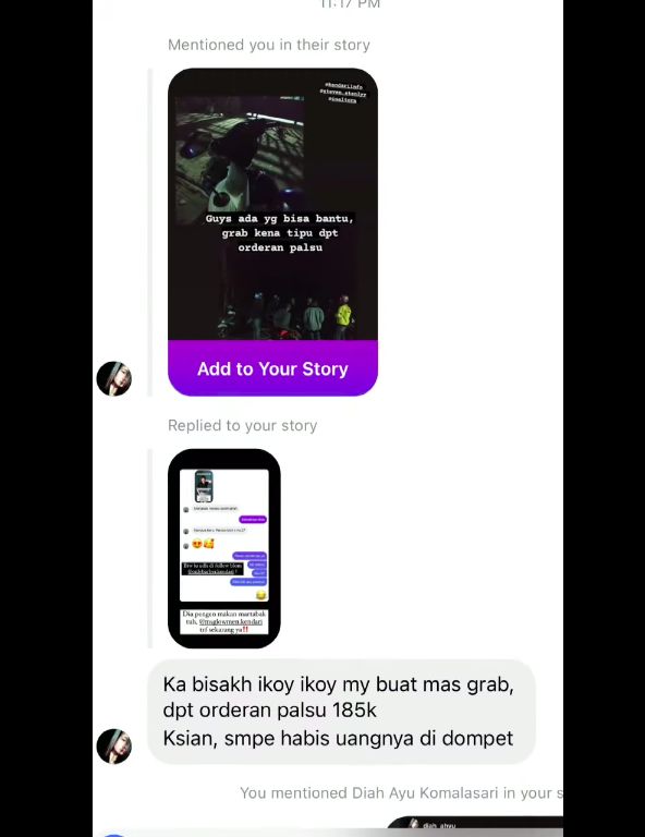 Selebgram bantu driver ojol kena orderan fiktif