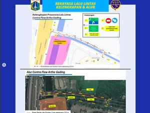 Jalan Boulevard Kelapa Gading Diberlakukan Contraflow Mulai Besok