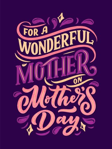 Contoh Kartu Ucapan Hari Ibu Send your mom the blooming flowers greeting card to celebrate the Mother's Day