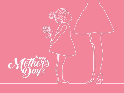 Contoh Kartu Ucapan Hari Ibu Send your mom the blooming flowers greeting card to celebrate the Mother's Day