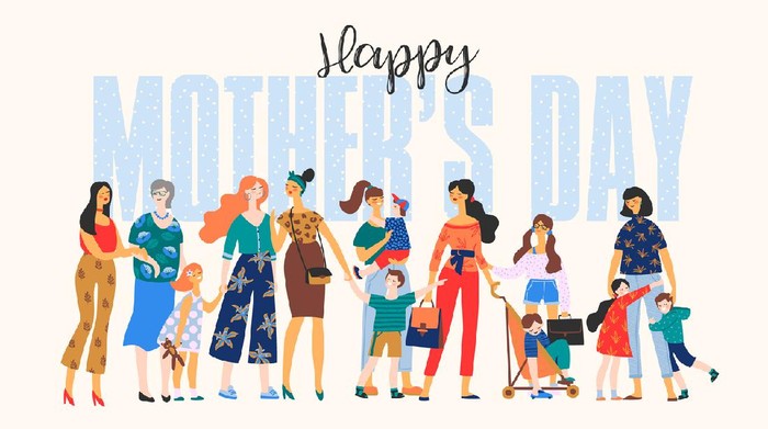 Send your mom the blooming flowers greeting card to celebrate the Mothers Day