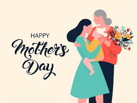 Contoh Kartu Ucapan Hari Ibu Send your mom the blooming flowers greeting card to celebrate the Mother's Day