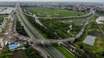 Foto Udara Gerbang Tol Gedebage yang Belum Juga Dibuka