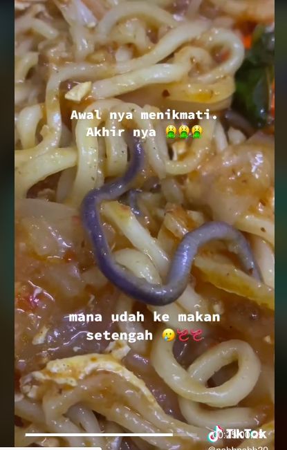 Iyuh! 5 Orang Ini Temukan Cacing hingga Lintah di dalam Makanan