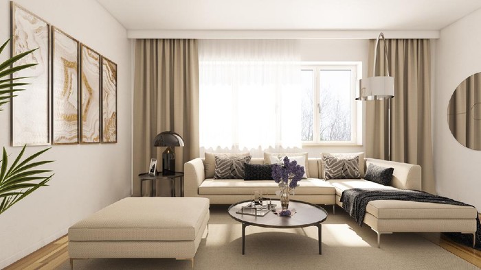 Render of Modern Living Room