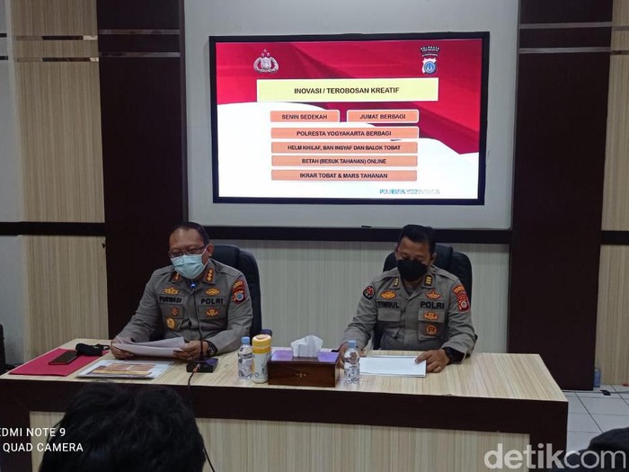 Kapolresta Yogyakarta Kombes Purwadi Wahyu Anggoro, Selasa (21/12/2021).