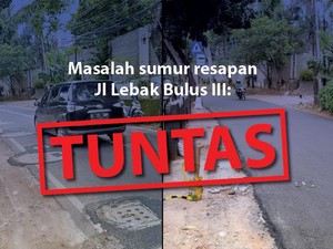 detikcom Do Your Magic: Before-After Perbaikan Sumur Resapan Jl Lebak Bulus III
