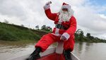 Nggak Biasa! Ini Kendaraan yang Dipakai Santa Klaus di Amazon