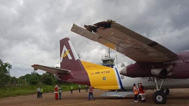 Pesawat AerCaribe di Kolombia nyaris celaka