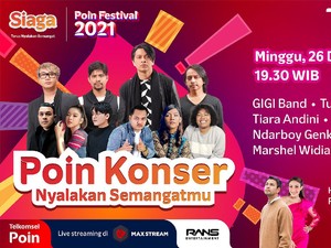 Telkomsel Gelar Konser Akhir Tahun, Hadirkan Tulus hingga Gigi