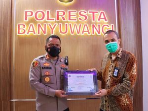 Polresta Banyuwangi Sabet Penghargaan Terbaik Pertama dari KPPN