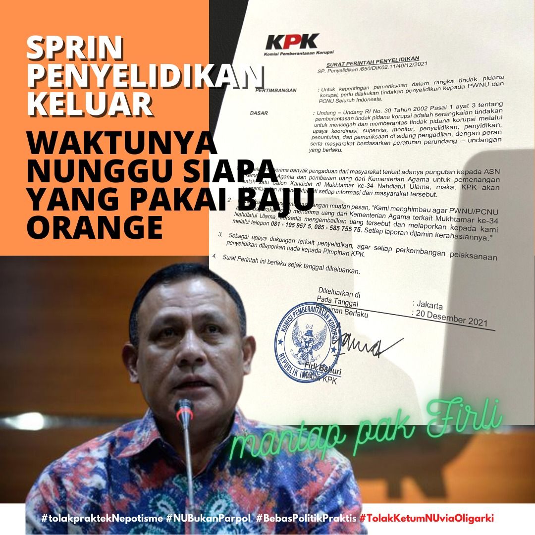 Sprindik palsu soal Muktamar ke-34 NU di Lampung
