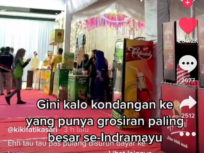 Viral Pesta Pernikahan di Indramayu Mirip Festival Kuliner