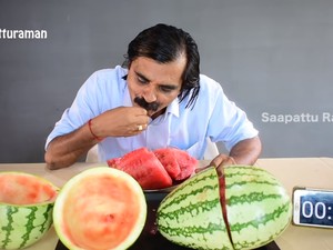 Gokil! YouTuber India Ini Mukbang Lahap Makanan Jumbo 2 Menit Saja