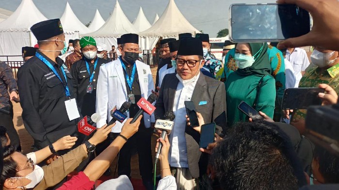 Cakk Imin dan Suharso menghadiri Muktamar NU di Lampung (Rakha-detikcom)