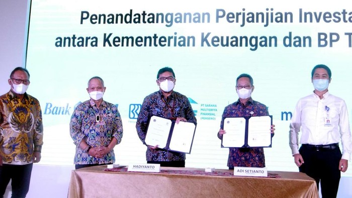 Kemenkeu dan BP Tapera menandatangani Perjanjian Investasi bagi pengadaan rumah untuk Masyarakat Berpenghasilan Rendah (MBR).