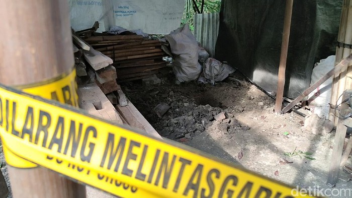Lokasi penemuan mayat bayi di Kulon Progo, Rabu (22/12/2021).