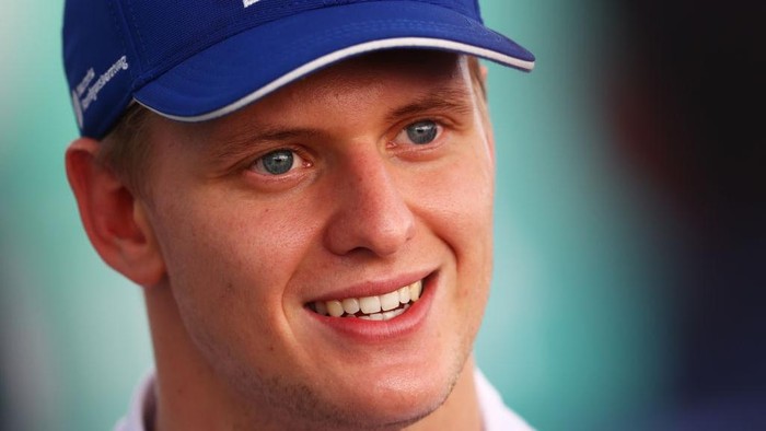 ABU DHABI, UNITED ARAB EMIRATES - DECEMBER 09: Mick Schumacher of Germany and Haas F1 looks on during previews ahead of the F1 Grand Prix of Abu Dhabi at Yas Marina Circuit on December 09, 2021 in Abu Dhabi, United Arab Emirates. (Photo by Clive Rose/Getty Images)