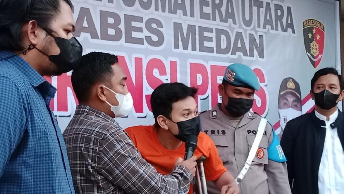Pelaku penusukan selebgram Medan