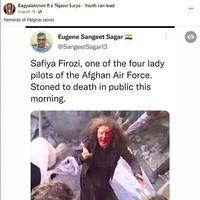 FBerita mengenai kondisi Safia yang disebut adalah wanita dalam foto ini sempat mengejutkan dan mengkhawatirkan publik juga mantan rekan-rekannya.oto: Facebook