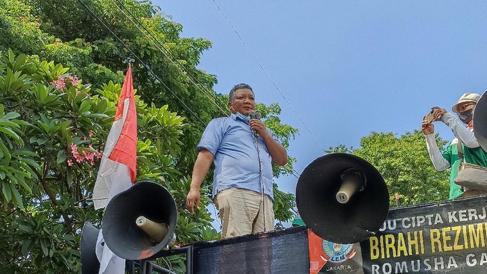 Sekjen Konfederasi Serikat Pekerja Indonesia (KSPI) Muhammad Rusdi