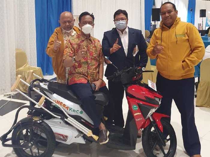 Unesa Punya Inovasi Sepeda Motor Elektrik bagi Disabilitas